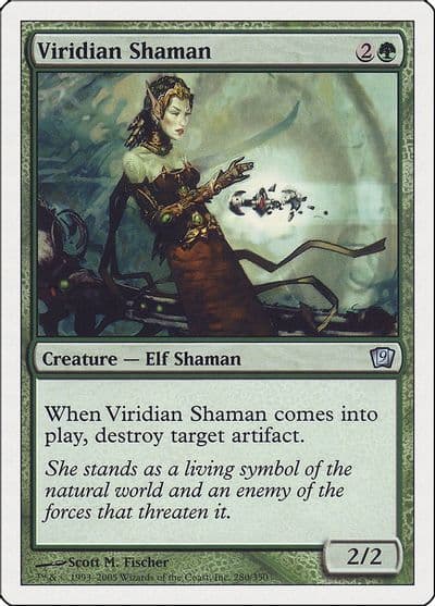 Viridian Shaman 9th Edition Magic card
