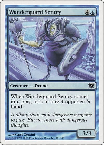 Wanderguard Sentry 9th Edition Magic card