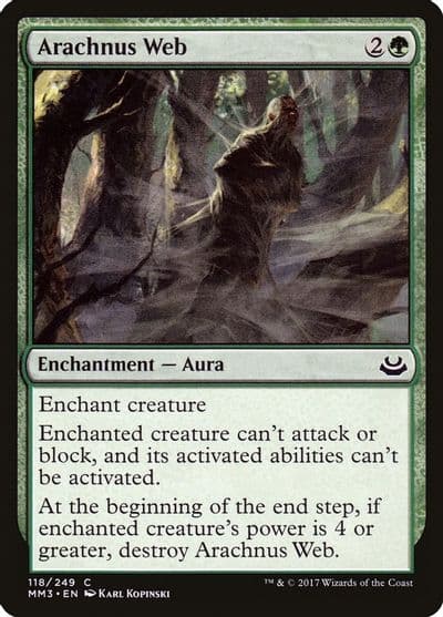 Arachnus Web Modern Masters 2017 Magic card