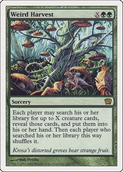 Weird Harvest 9th Edition Magic card