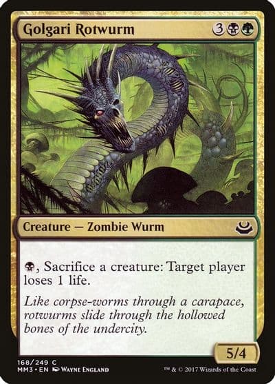 Golgari Rotwurm Modern Masters 2017 Magic card