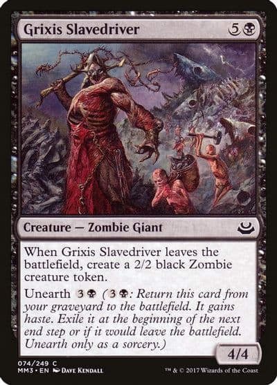 Grixis Slavedriver Modern Masters 2017 Magic card