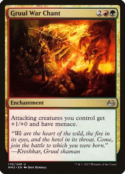 Gruul War Chant Modern Masters 2017 Magic card
