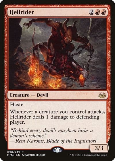 Hellrider Modern Masters 2017 Magic card