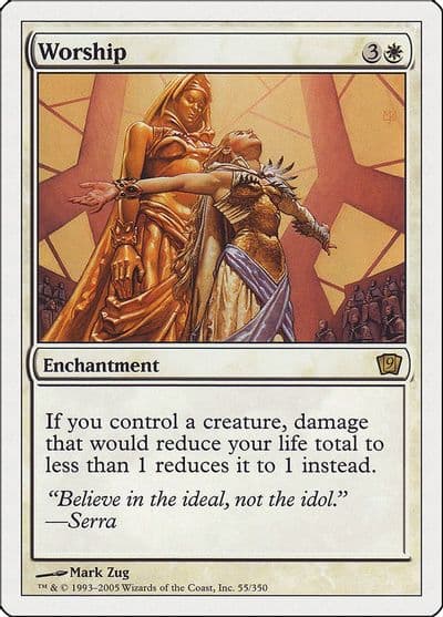 Worship 9th Edition Magic card