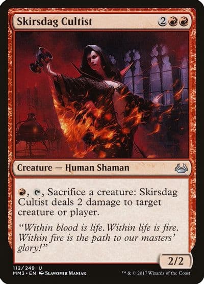 Skirsdag Cultist Modern Masters 2017 Magic card