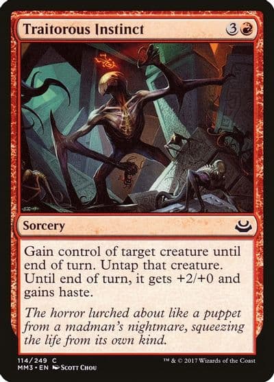 Traitorous Instinct Modern Masters 2017 Magic card