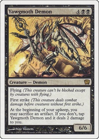 Yawgmoth Demon 9th Edition Magic card