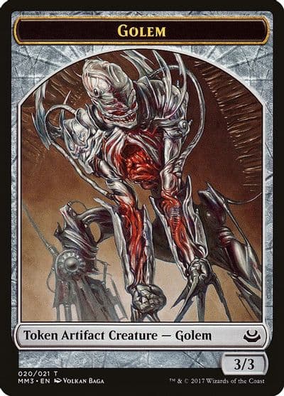 Golem Token Modern Masters 2017 Magic card