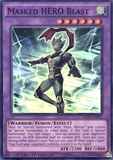 Masked HERO Blast Raging Tempest Yu-Gi-Oh! card