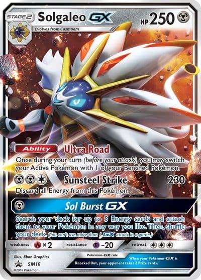 Solgaleo GX - SM16 SM Promos Pokemon card