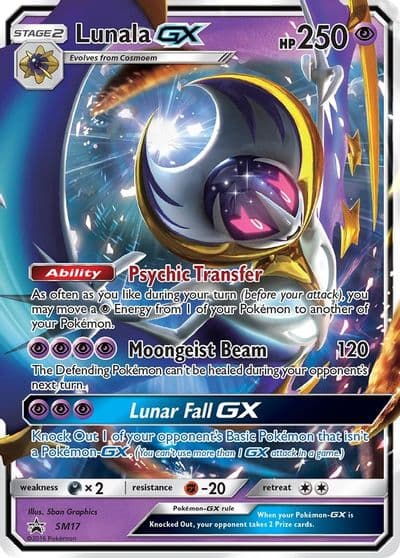 Lunala GX - SM17 SM Promos Pokemon card
