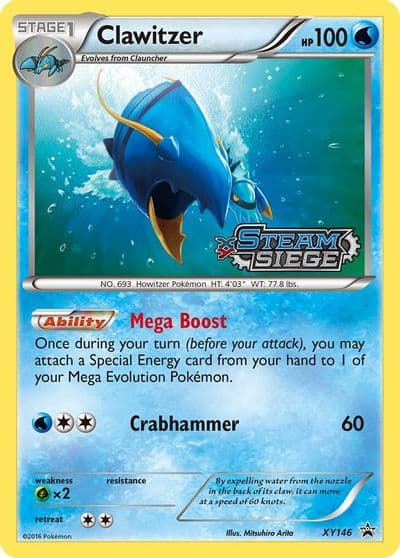 Clawitzer (XY Steam Siege Prerelease) XY Promos Pokemon card