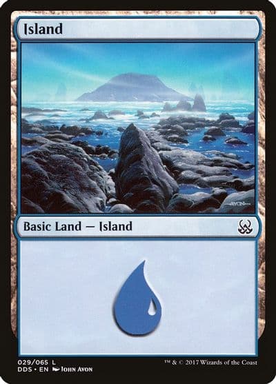 Island 029 Duel Decks: Mind vs. Might Magic card