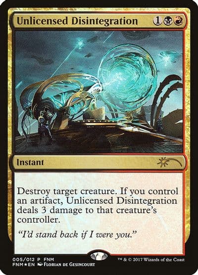Unlicensed Disintegration FNM Promos Magic card