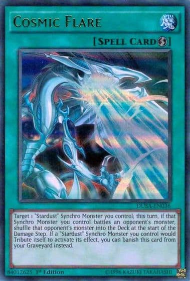 Cosmic Flare Duelist Saga Yu-Gi-Oh! card