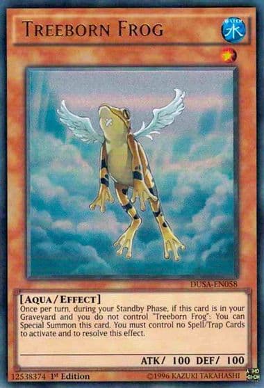 Treeborn Frog Duelist Saga Yu-Gi-Oh! card