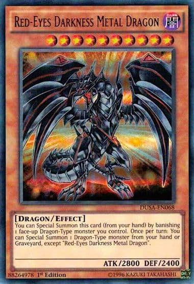 Red Eyes Darkness Metal Dragon Duelist Saga Yu-Gi-Oh! card