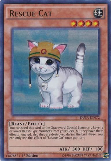 Rescue Cat Duelist Saga Yu-Gi-Oh! card