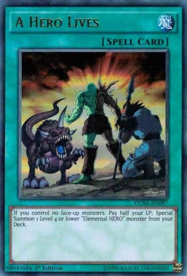 A Hero Lives Duelist Saga Yu-Gi-Oh! card