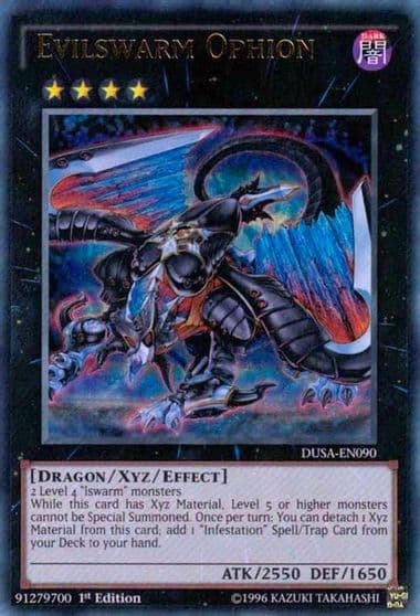 Evilswarm Ophion Duelist Saga Yu-Gi-Oh! card