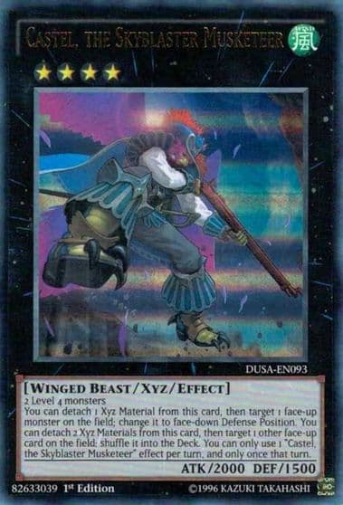 Castel the Skyblaster Musketeer Duelist Saga Yu-Gi-Oh! card