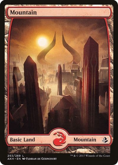 Mountain 253 Full Art Amonkhet Magic card