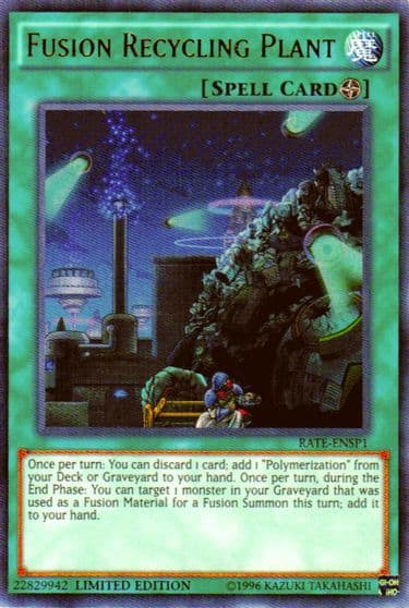Fusion Recycling Plant RATE ENSP1 Raging Tempest Yu-Gi-Oh! card