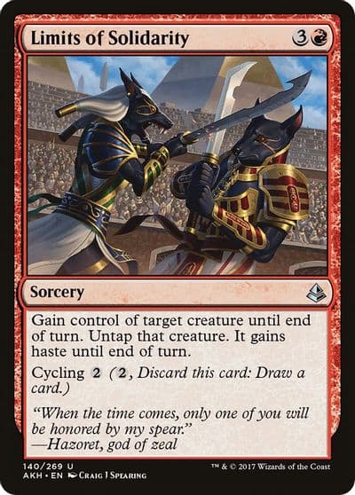 Limits of Solidarity Amonkhet Magic card