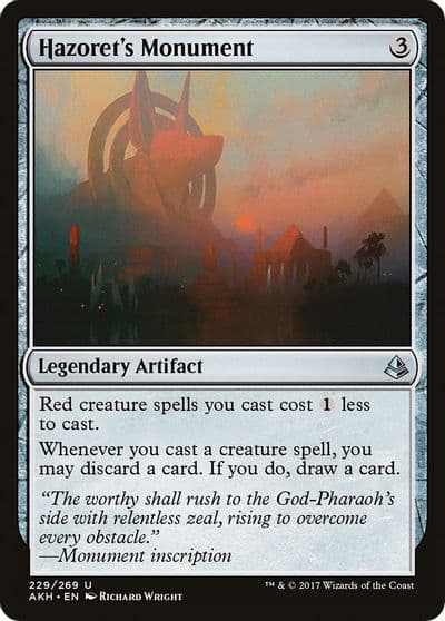 Hazorets Monument Amonkhet Magic card
