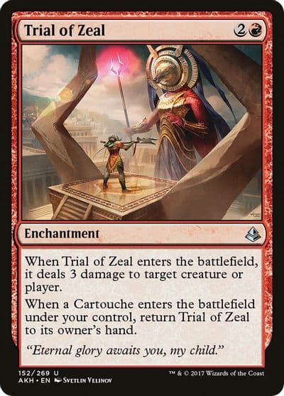 Trial of Zeal Amonkhet Magic card