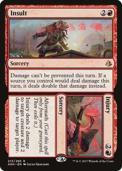 Insult Injury Amonkhet Magic card