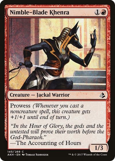 Nimble Blade Khenra Amonkhet Magic card