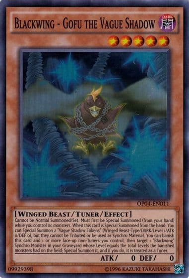 Blackwing Gofu the Vague Shadow OTS Tournament Pack 4 Yu-Gi-Oh! card
