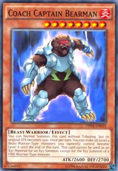 Coach Captain Bearman OTS Tournament Pack 4 Yu-Gi-Oh! card
