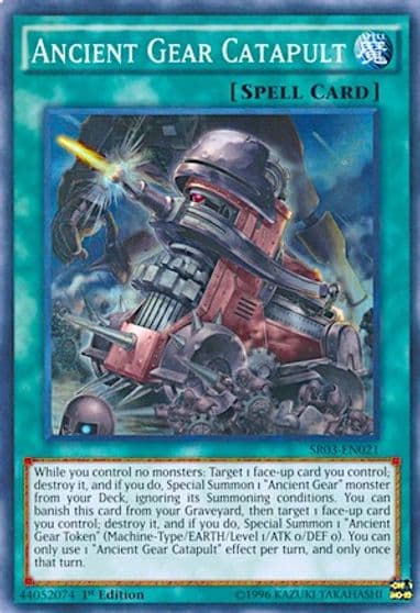 Ancient Gear Catapult Structure Deck: Machine Reactor Yu-Gi-Oh! card