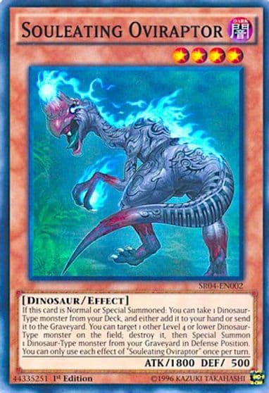 Souleating Oviraptor Structure Deck: Dinosmasher's Fury Yu-Gi-Oh! card