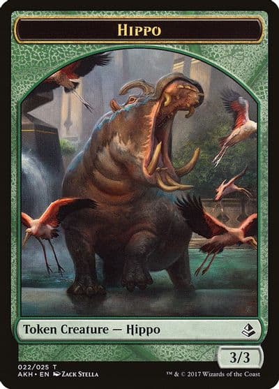 Hippo Token Amonkhet Magic card