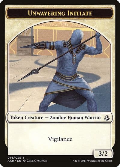 Unwavering Initiate Token Amonkhet Magic card