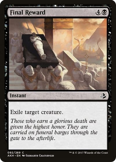 Final Reward Amonkhet Magic card