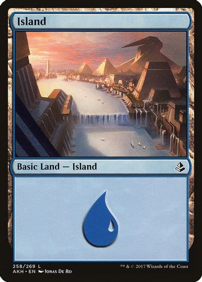 Island 258 Amonkhet Magic card