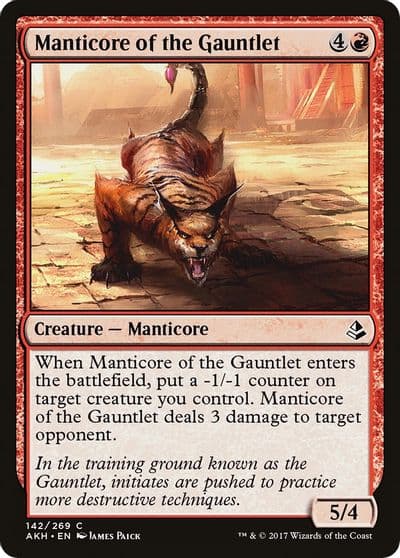 Manticore of the Gauntlet Amonkhet Magic card