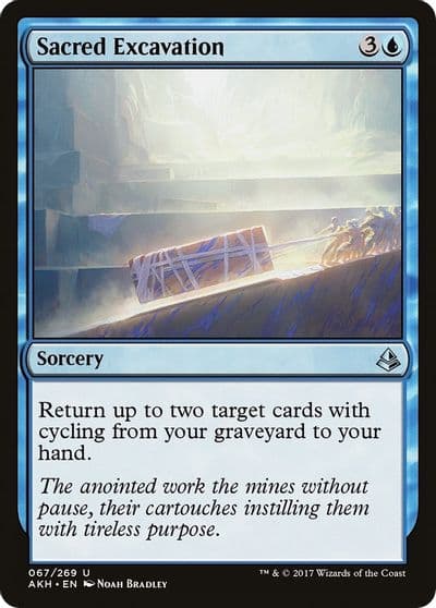 Sacred Excavation Amonkhet Magic card