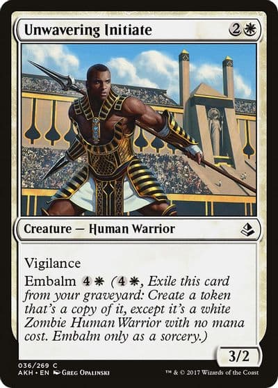 Unwavering Initiate Amonkhet Magic card