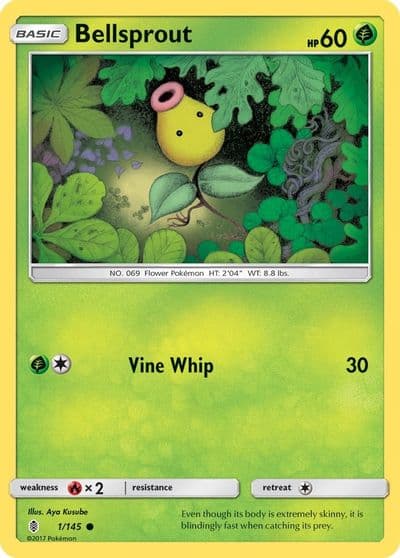 Bellsprout SM - Guardians Rising Pokemon card