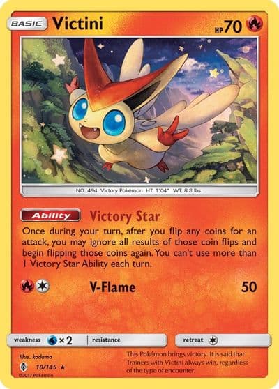 Victini SM - Guardians Rising Pokemon card