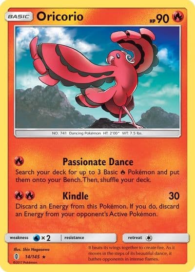 Oricorio (14) SM - Guardians Rising Pokemon card