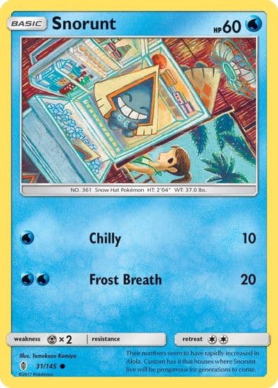 Snorunt SM - Guardians Rising Pokemon card
