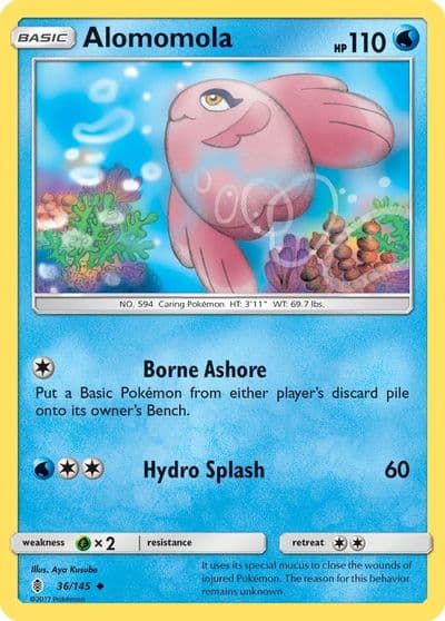 Alomomola SM - Guardians Rising Pokemon card