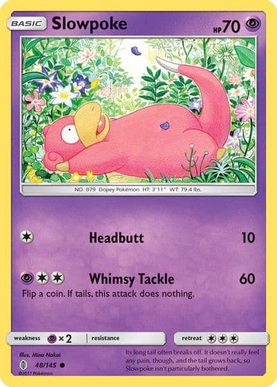Slowpoke SM - Guardians Rising Pokemon card
